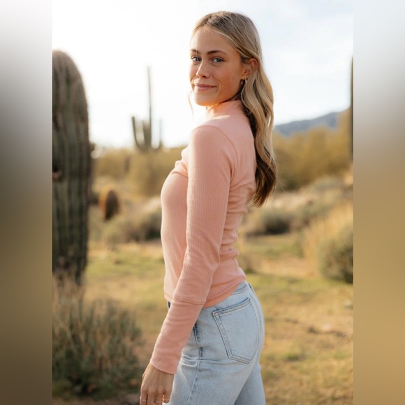 FREE PEOPLE The Rickie Top L 16” p2p+ Smoke Rose $30 Retail NWT - Picture 8 of 11